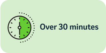 Over 30 minutes