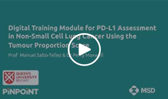 Digital training module for PD-L1 assessment for non-small cell lung cancer using the tumour proportion score