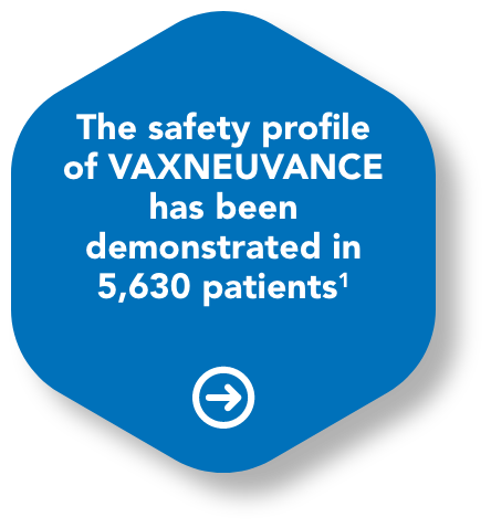 The safety profile of VAXNEUVANCE has been demonstrated in 5630 patients - click here for more