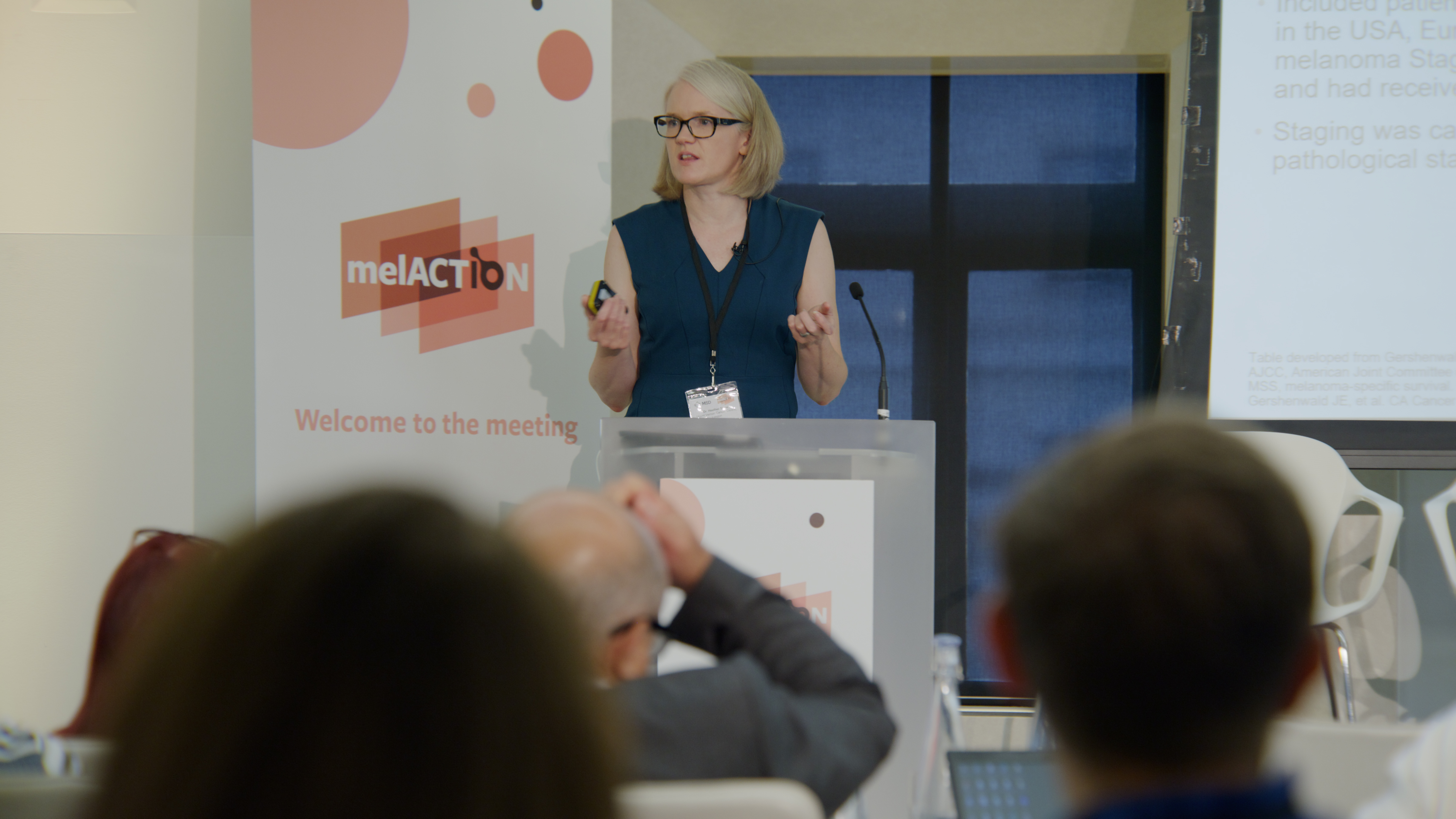 Dr Shaw, Medical Oncology Consultant presenting the data