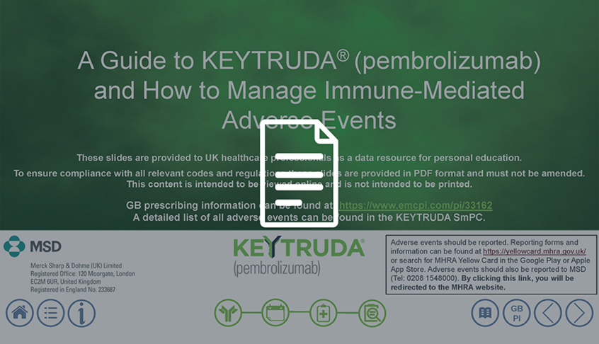 A guide to KEYTRUDA® (pembrolizumab) and how to manage immune-mediated adverse events