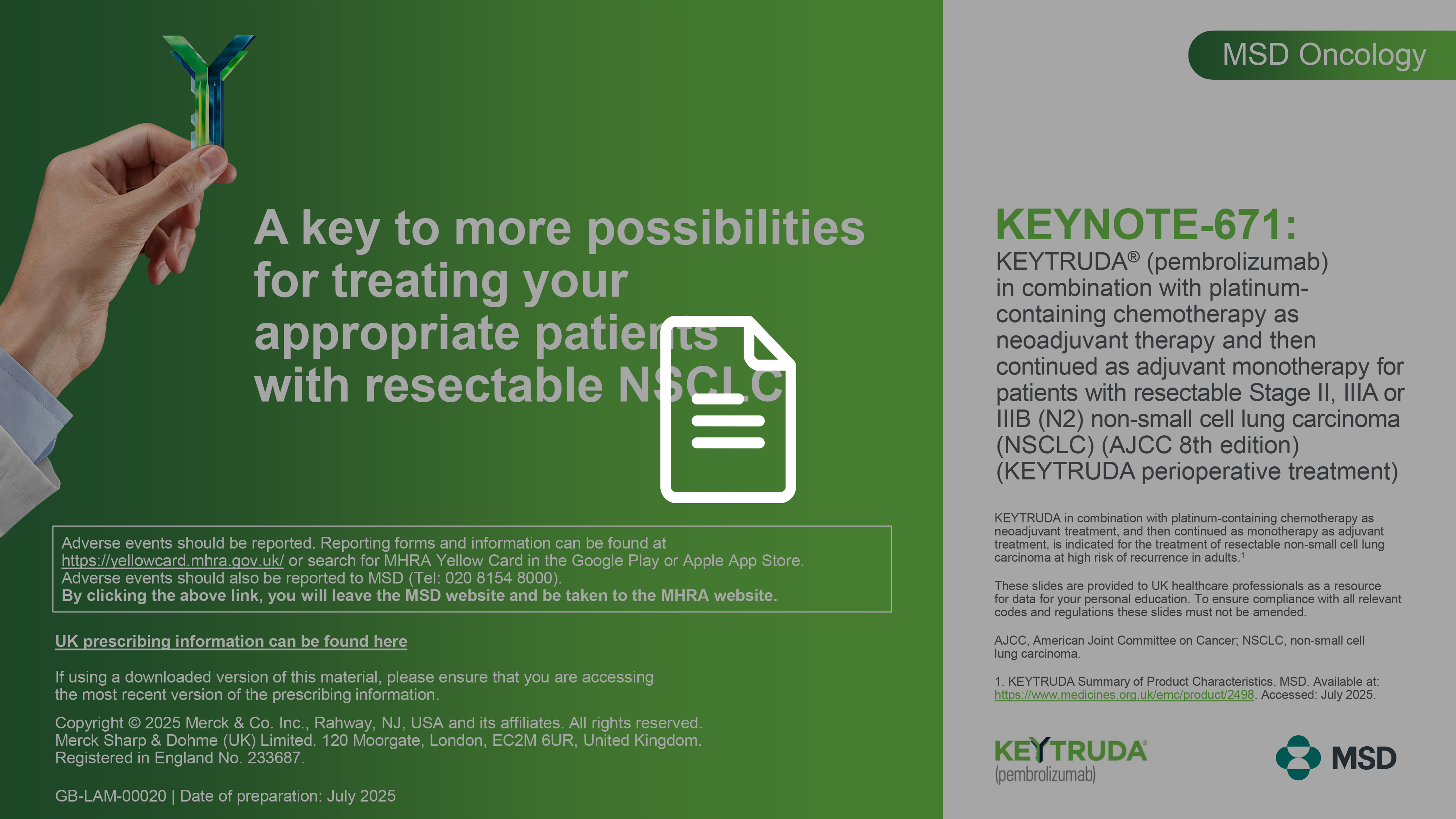 KEYNOTE-671 clinical data presentation