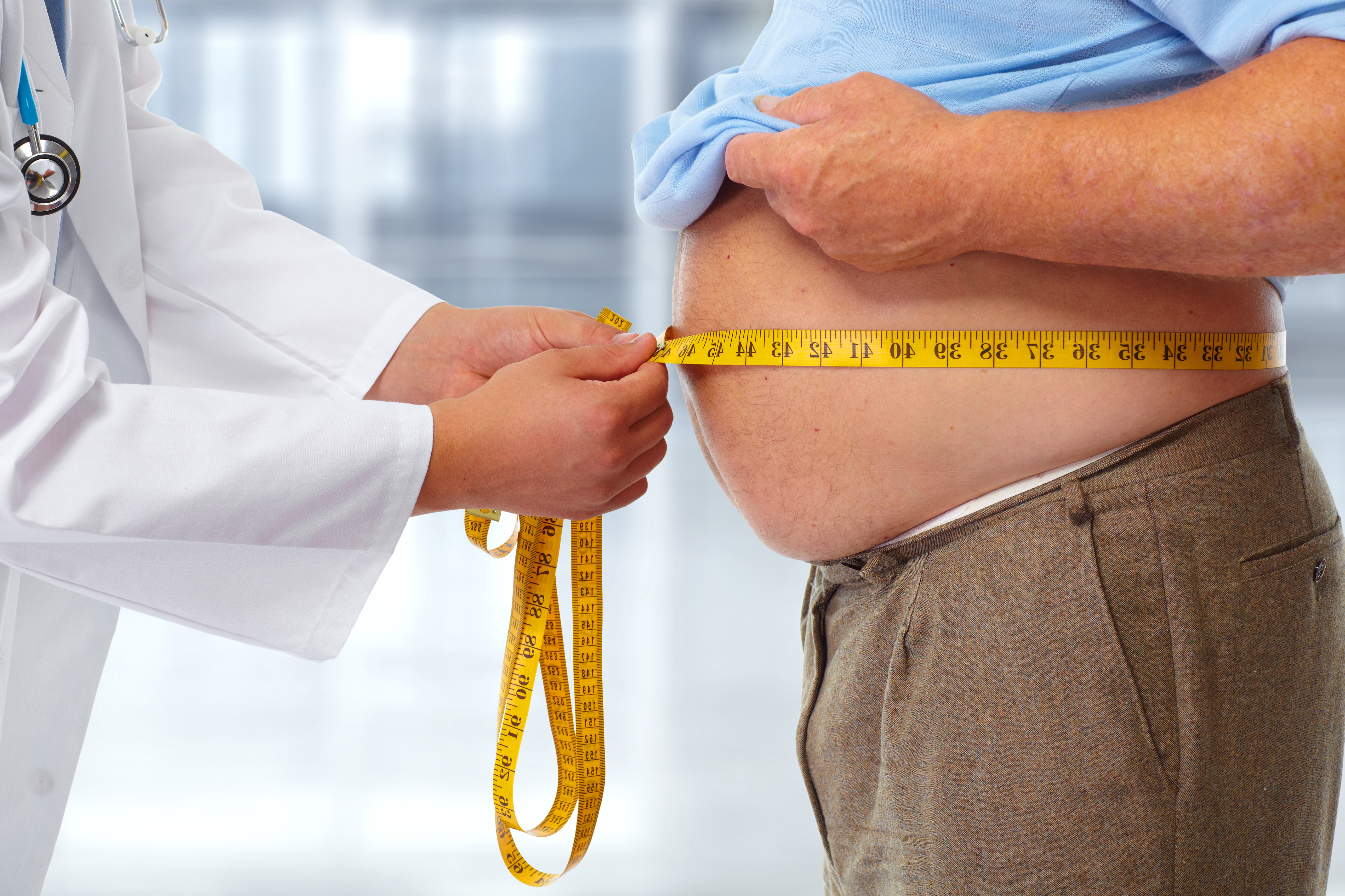 overweight man
